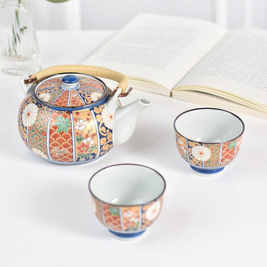 【日本进口】波佐见烧 金彩古伊万里-提梁茶具礼盒套装 商品图3