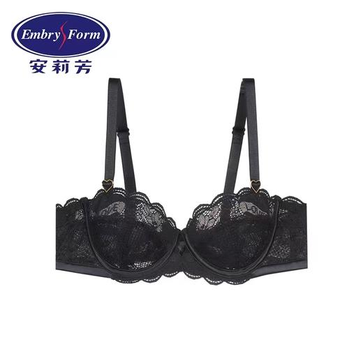 安莉芳法式半杯薄款蕾丝文胸女士性感单层围大胸显小内衣EB00514 商品图1