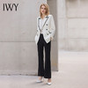 IWY/白色双排扣高端职业套装2022新款时尚主持人西装正装女气质工作服 C12102+P31355 商品缩略图2