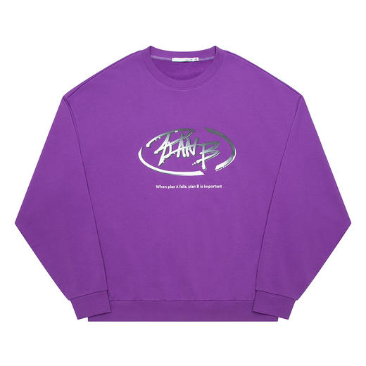 gxg jeans男装春季卫衣男潮流字母印花宽松休闲圆领上衣 商品图4