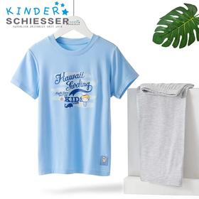 【印花莫代尔】SCHIESSER 舒雅儿童睡衣 2022春夏新品莫代尔男童家居服短袖套装3B/19559HH