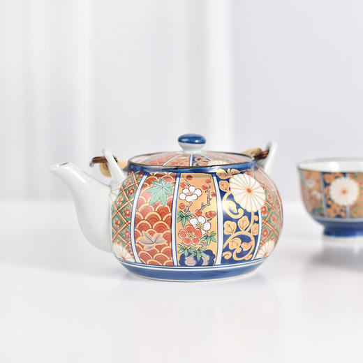 【日本进口】波佐见烧 金彩古伊万里-提梁茶具礼盒套装 商品图1