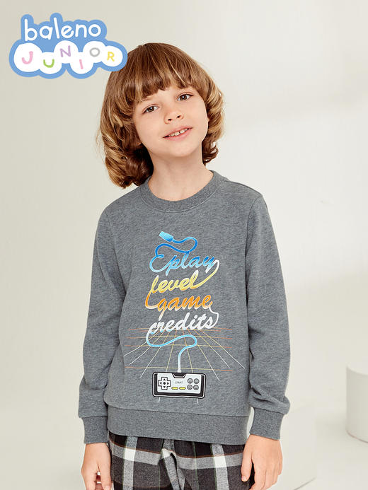 22FW 班尼路童装新款男童潮酷游戏主题儿童圆领卫衣休闲上衣 商品图2