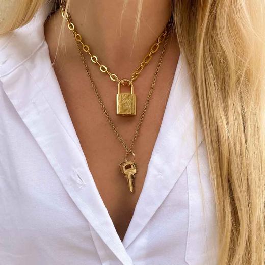 北京仓｜Gigi Paris-Louis Vuitton-中古 padlock 组合 项链［法国设计师］ 商品图0