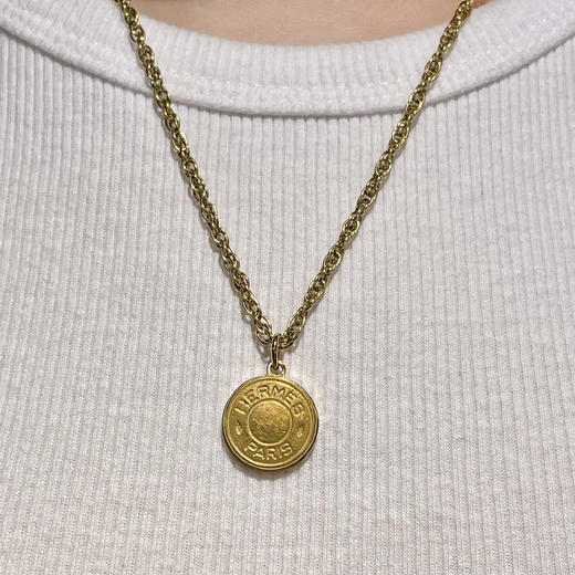 北京仓｜Gigi Paris-Hermes-中古纽扣 项链［法国设计师］ 商品图4