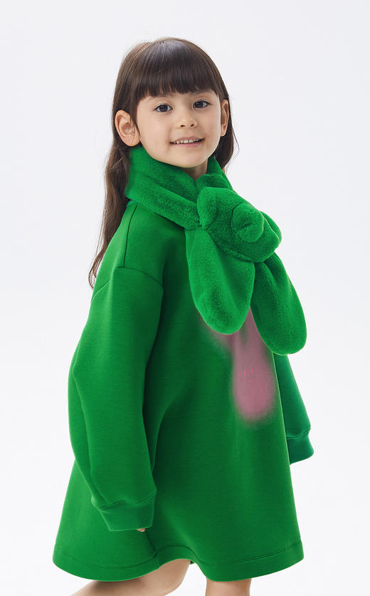 JNBY  22年秋款 棉质兔兔印花长袖连衣裙  1M9G10770 商品图3