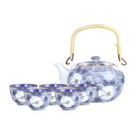 【日本进口】波佐见烧 山茶花陶瓷茶具套装礼盒