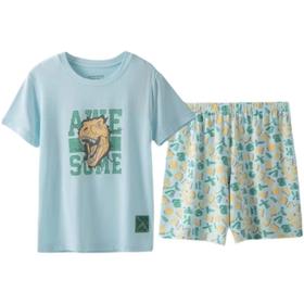 【萌宠恐龙莫代尔】SCHIESSER 春夏新品男童恐龙短袖短裤睡衣套装3B/19551H