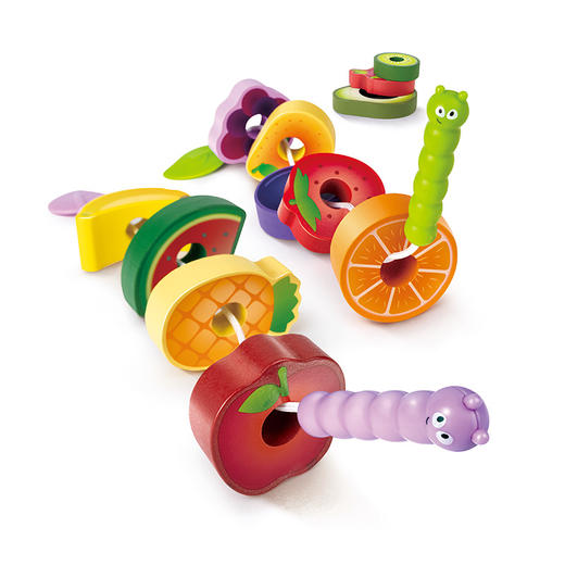 【独家特惠】Hape贪吃虫水果穿穿乐E1072 商品图5