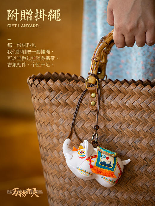 阿卡手工 「万物有灵」珍稀动物刺绣摆件材料包 商品图2