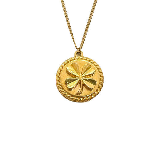 北京仓｜Gigi Paris-Chanel-大四叶草 中古纽扣 项链［法国设计师］ 商品图2