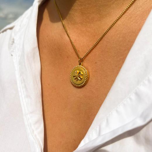 订购6周到｜Gigi Paris-Chanel-小四叶草 中古纽扣 项链［法国设计师］ 商品图5