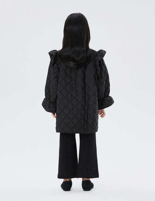 JNBY   22年秋款  复古花苞袖中长款羽绒服  1M9C11900 商品图5