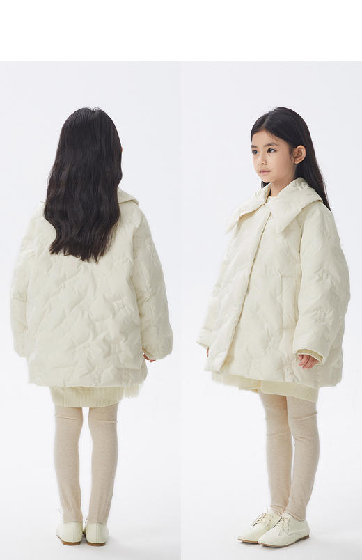 JNBY  22年秋款  宽松中长款羽绒服 1M9C11920 商品图7