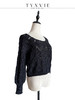 TYNVIE 大圆领两面穿长袖针织上衣-黑色 商品缩略图1