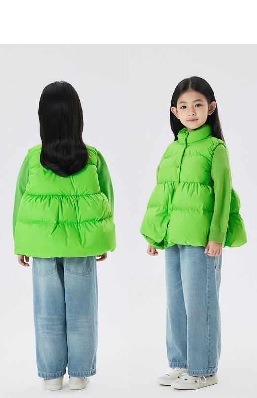 JNBY  22年秋款 宽松保暖羽绒马甲  1M9C11930 商品图4