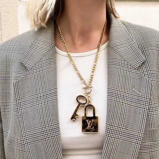 北京仓｜Gigi Paris-Louis Vuitton-中古 padlock 项链［法国设计师］ 商品图0