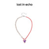 [捡漏价]lost in echo 小众设计感色彩爱心珐琅珍珠拼接项链 商品缩略图1