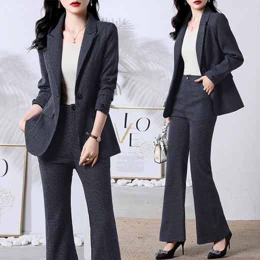 HR WG72159西装套装休闲时尚气质两件套早秋装 商品图0