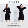 【孕妈服饰】嫚熙孕妇装连衣裙秋冬季丝绒大码宽松孕期毛织中长款裙子 商品缩略图4