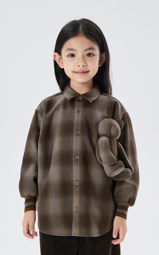 JNBY   22年秋款   格纹宽松长袖衬衫 1M9210050 商品图5