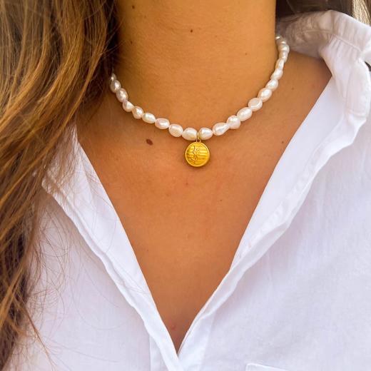 在途4周到｜Gigi Paris-YSL-珍珠 中古纽扣 项链［法国设计师］ 商品图5