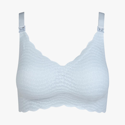 都市丽人快乐妈咪孕哺无尺码内衣蕾丝薄3/4杯孕哺文胸三排扣无钢圈LB2CR3 商品图6