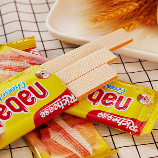 丽芝士（Richeese）印尼进口 Nabati 休闲零食 奶酪味 威化饼干 460g/盒 商品图6