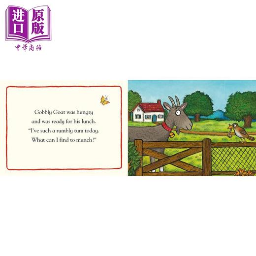 【中商原版】Farmyard Friends Gobbly Goat 农场山羊 英文原版 儿童绘本 动物故事 Axel Scheffler 3-6岁 商品图1