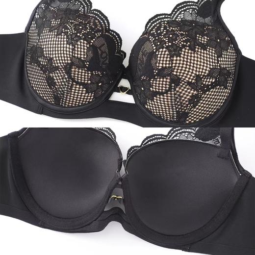 安莉芳蕾丝性感小胸聚拢文胸女士下厚上薄款收副乳内衣EB00516/EBQ0516 商品图4
