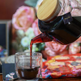 【送品氧杯】醇厚五黑茶  五黑好原料  茶汤亮黑  香醇浓厚 独立三角包 3盒装