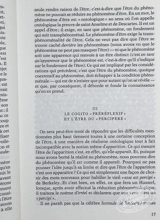 【中商原版】【法国法文版】萨特：存在与虚无 法文原版 L’être et le néant Jean-Paul Sartre 哲学 商品图5