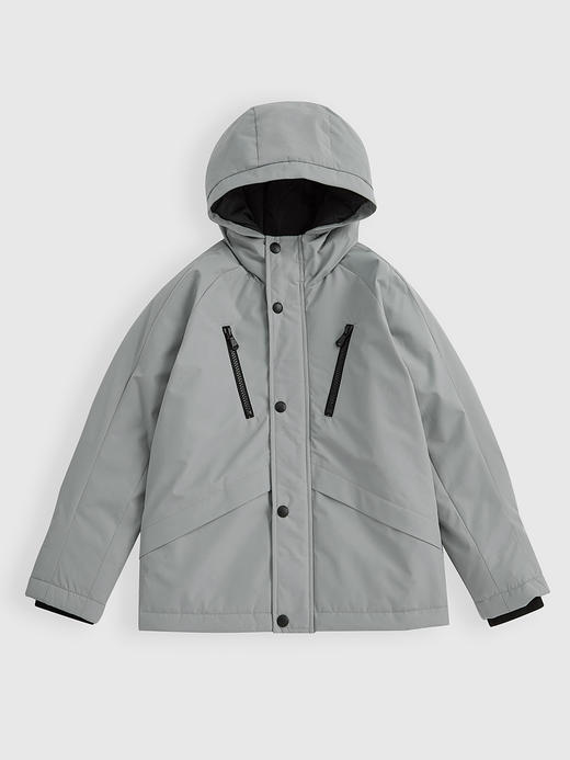 22FW 班尼路童装春秋冬新款休闲男童连帽儿童外套宽松保暖中大童上衣 商品图3