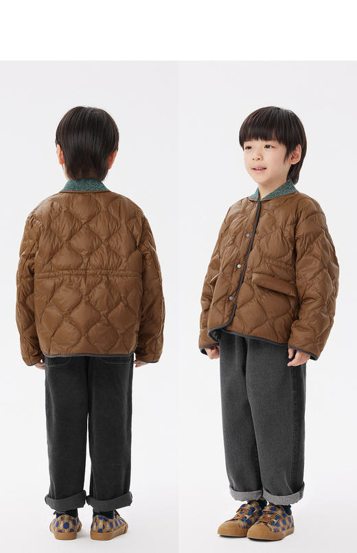 JNBY  22年秋款  宽松夹克式短款羽绒服 1M9C12030 商品图9