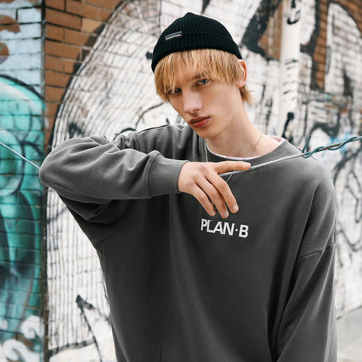 gxg.jeans男装春季卫衣男潮流字母印花休闲宽松舒适圆领上衣 商品图1