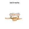 lost in echo 设计感轻奢小众捆绳结珍珠戒指 商品缩略图1