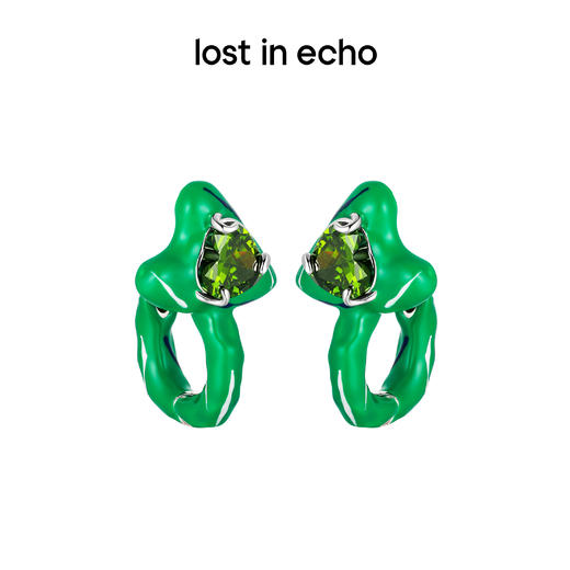 [捡漏价]lost in echo 小众设计感色彩爱心珐琅耳环 商品图2
