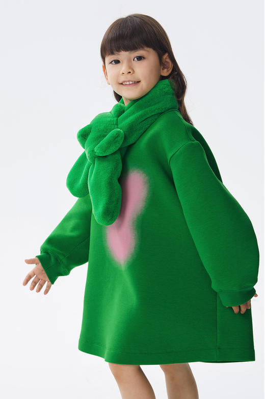 JNBY  22年秋款 棉质兔兔印花长袖连衣裙  1M9G10770 商品图0