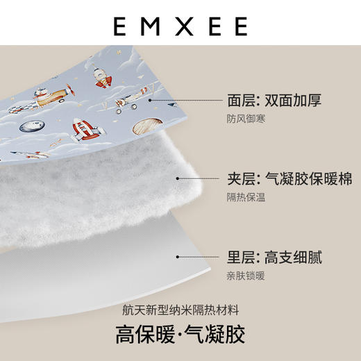 【宝宝安睡】嫚熙太空畅想婴儿防惊跳睡袋恒温襁褓投降式睡袋秋冬款 商品图2