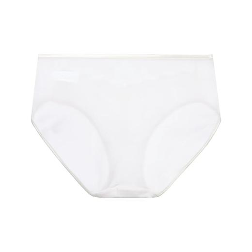 安莉芳冰丝薄款纯棉底裆内裤女士性感蕾丝中腰三角裤E300516 商品图2