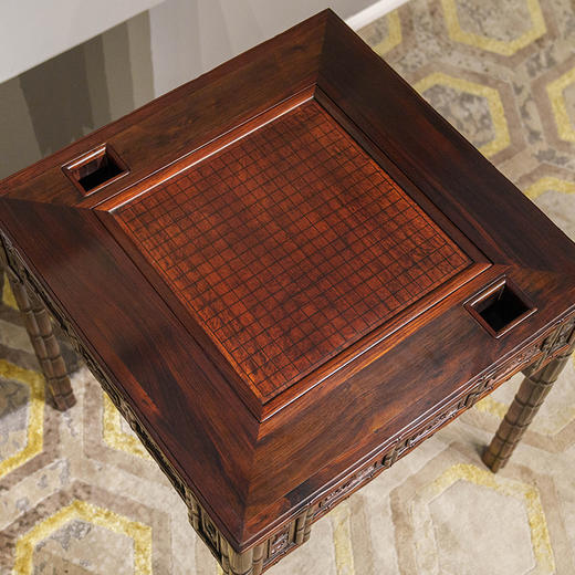 二十世纪 红木竹节工棋桌 商品图2
