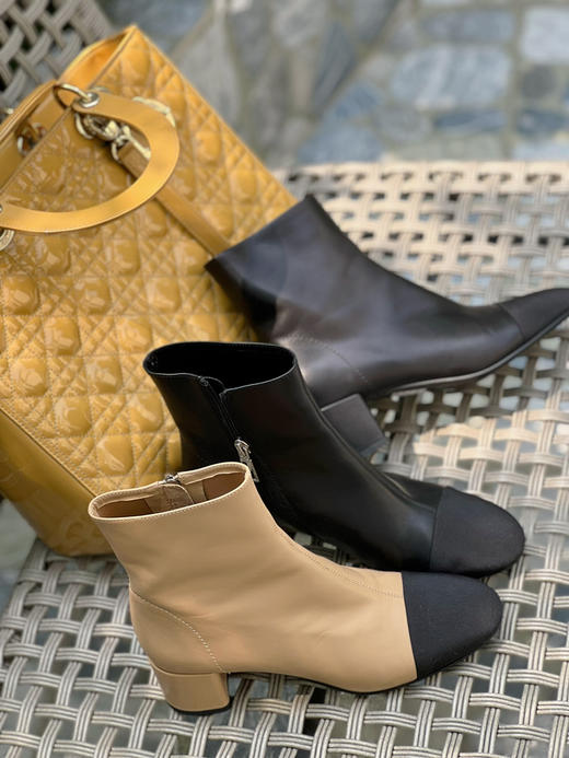 westory22年秋冬新款英伦风拼色时尚女靴82661 商品图3