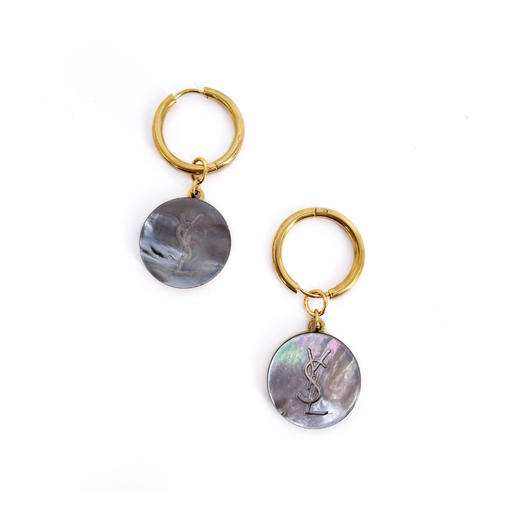 北京仓｜Gigi Paris-YSL-中古纽扣 耳环［法国设计师］ 商品图0