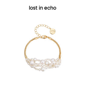 lost in echo 设计感轻奢小众多层珍珠串拼手链