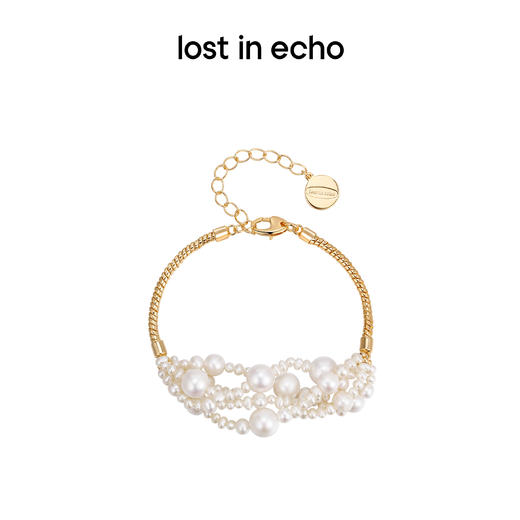 lost in echo 设计感轻奢小众多层珍珠串拼手链 商品图0