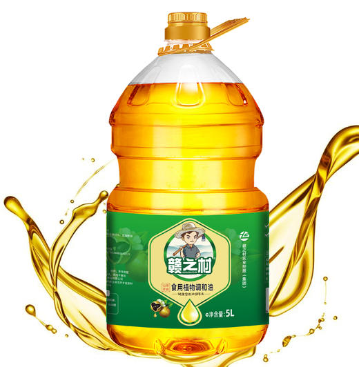 赣之村食用植物调和油5L装含15%山茶油家庭大桶装食用油 商品图1