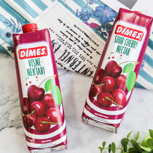迪美汁（DIMES）樱桃汁饮料 进口果汁大瓶整箱餐饮聚会装1L*4瓶 商品图5