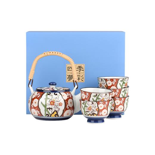 【日本进口】波佐见烧 錦竹梅梁-茶具礼盒套装 商品图0