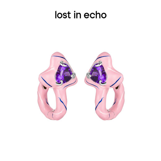 [捡漏价]lost in echo 小众设计感色彩爱心珐琅耳环 商品图3