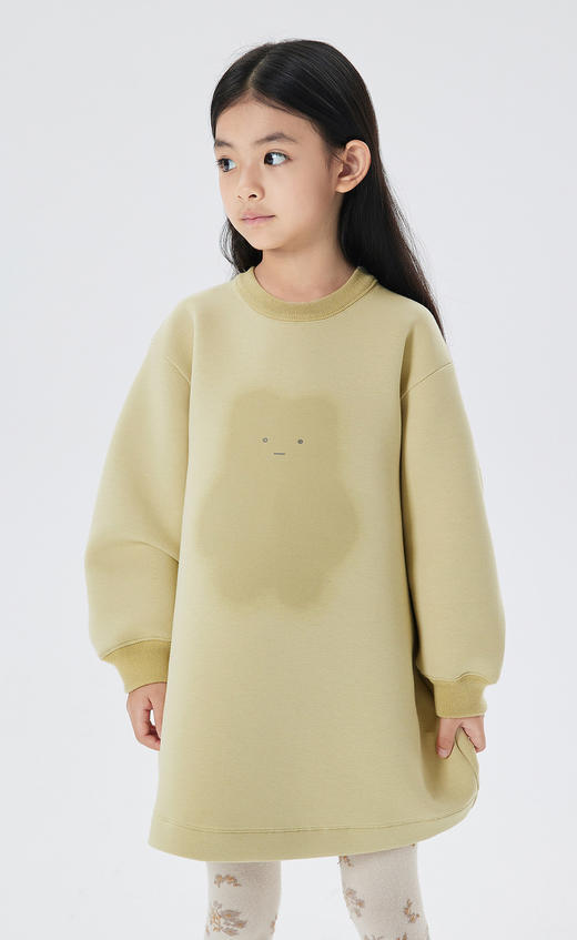 JNBY  22年秋款 棉质兔兔印花长袖连衣裙  1M9G10770 商品图7